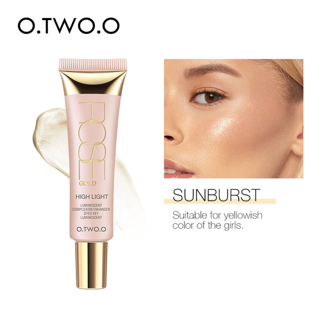O.TWO.O Shimmer Highlighter Cream 25ml Primer Base Contouring Concealer Highlight Whitening Makeup