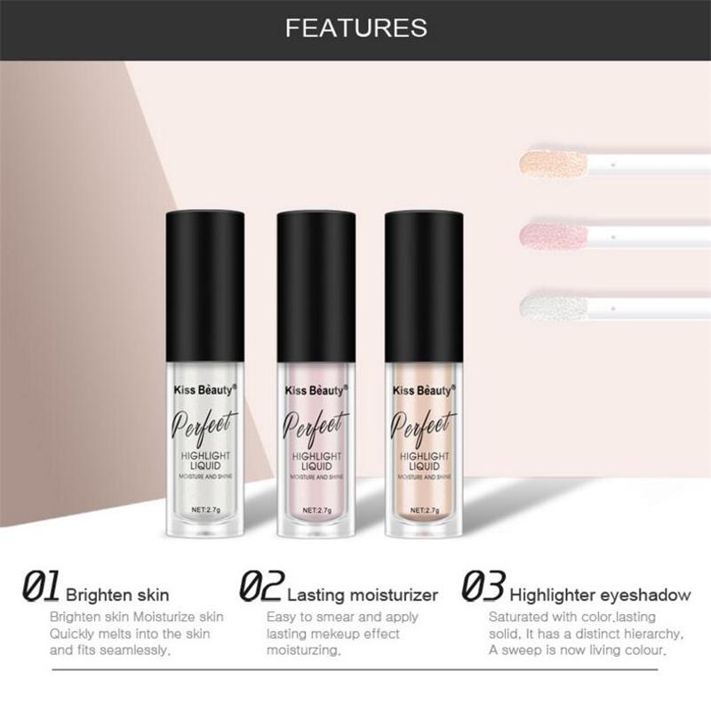 Makeup Highlighter Face Brightener High-light lying silkworm brightening Eye shadow liquid foundation Makeup