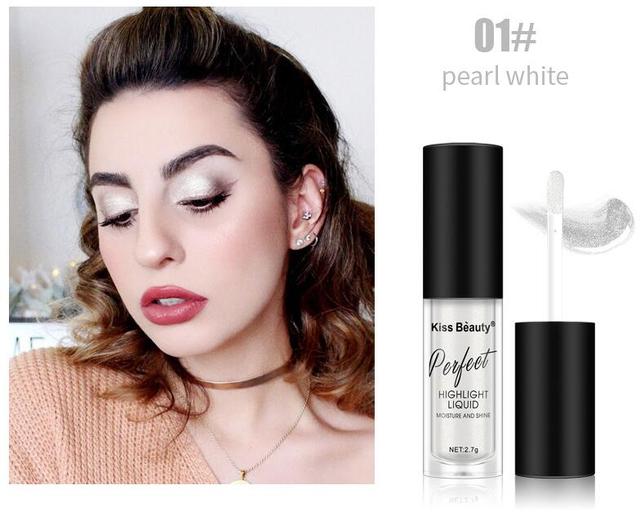 Makeup Highlighter Face Brightener High-light lying silkworm brightening Eye shadow liquid foundation Makeup