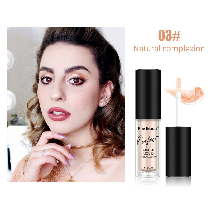 Makeup Highlighter Face Brightener High-light lying silkworm brightening Eye shadow liquid foundation Makeup