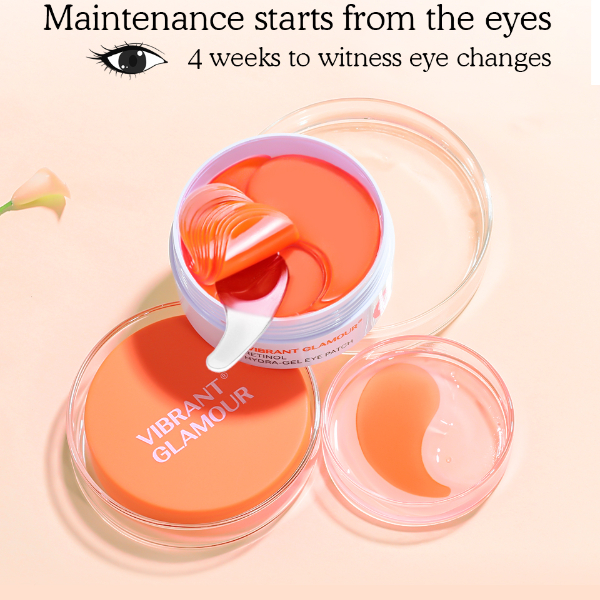 VIBRANT GLAMOUR Retinol Eye Patches Mask Collagen Anti Aging Moisturizing Gel Removal Eye Bags Dark Circles Fine Lines Skin Care