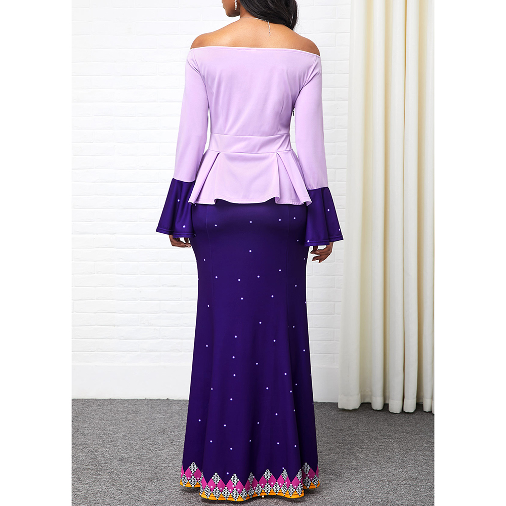 African Print Dashiki Dresses For Women 5XL Plus Size Ankara Long Dress Patchwork Ethnic African Skirts
