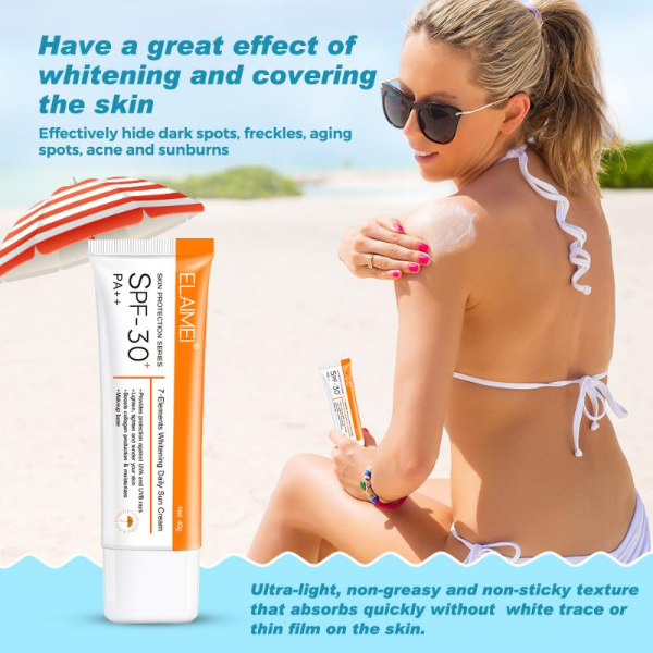 50ml SPF 30+ PA++ Facial Body Sunscreen UV Protection Multi-effect Moisturizing Refreshing Makeup