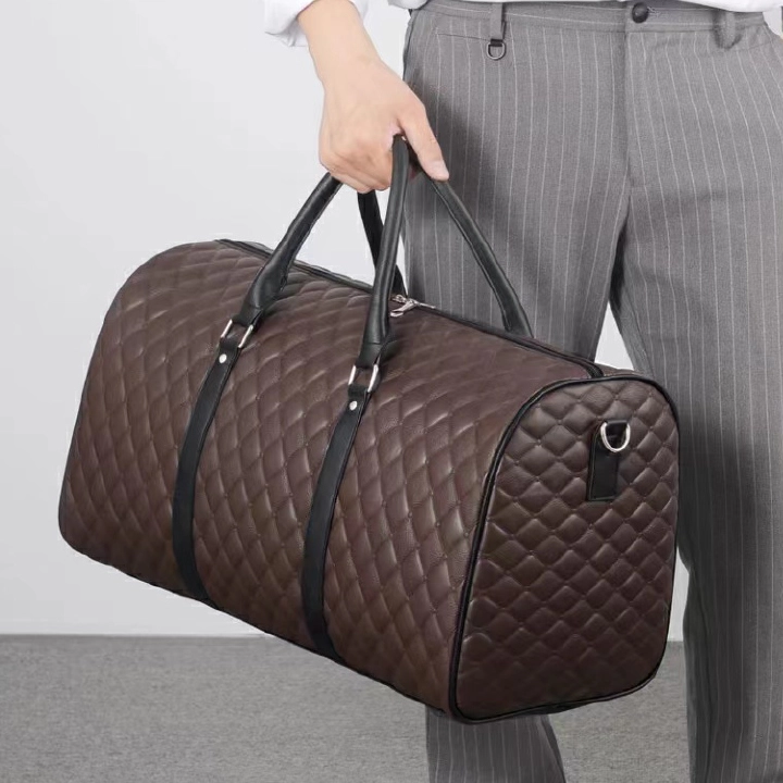 Travel Bags Men's Super-Capacity Short-distance Luggage Bags for Business Trips, Big Bags for Boarding Bags Men's business luggage Large capacity travel handbag Leather waterproof travel boarding bag