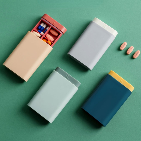 1PCS Fashion Portable Nordic Style Pill Box Tablet Pillbox Dispenser Medicine Boxes Kitchen & Dining room appliances