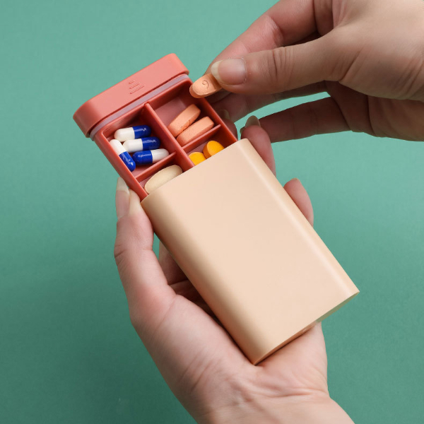 1PCS Fashion Portable Nordic Style Pill Box Tablet Pillbox Dispenser Medicine Boxes Kitchen & Dining room appliances