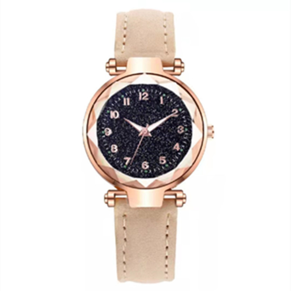 Female Student Star Faced Quartz Watch Four leaf Grass Bracelet Two piece Wrist Watch Female
