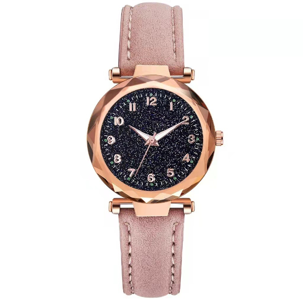 Female Student Star Faced Quartz Watch Four leaf Grass Bracelet Two piece Wrist Watch Female