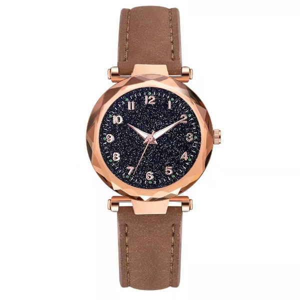 Female Student Star Faced Quartz Watch Four leaf Grass Bracelet Two piece Wrist Watch Female