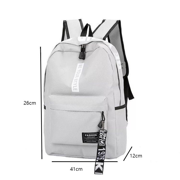 Fashion Backpacks Schoolbag College Students New Large Capacity Backpack Male Female Korean Fashion Student Bag Functional Letter Print Backpack