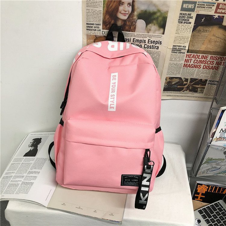 Fashion Backpacks Schoolbag College Students New Large Capacity Backpack Male Female Korean Fashion Student Bag Functional Letter Print Backpack