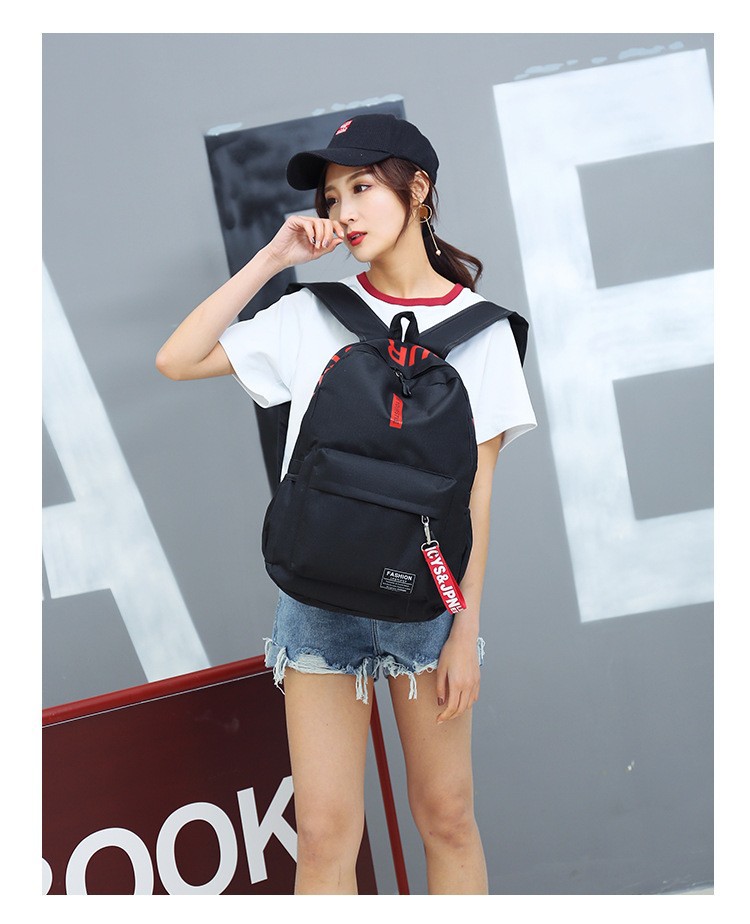 Fashion Backpacks Schoolbag College Students New Large Capacity Backpack Male Female Korean Fashion Student Bag Functional Letter Print Backpack