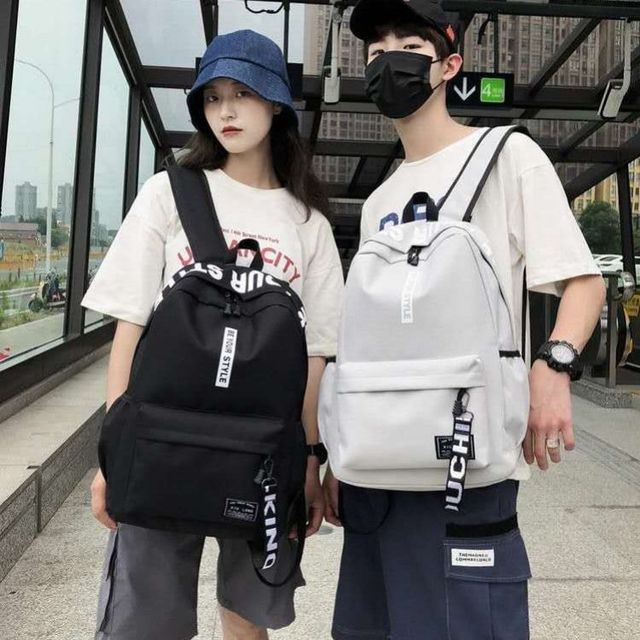 Fashion Backpacks Schoolbag College Students New Large Capacity Backpack Male Female Korean Fashion Student Bag Functional Letter Print Backpack