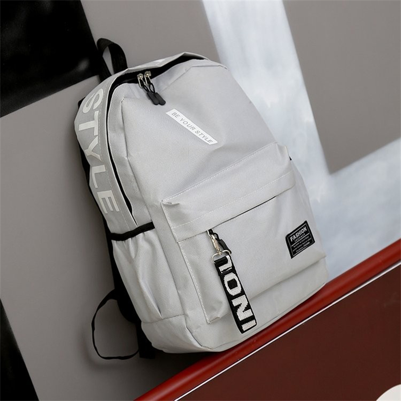 Fashion Backpacks Schoolbag College Students New Large Capacity Backpack Male Female Korean Fashion Student Bag Functional Letter Print Backpack