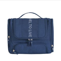 Cosmetic Bags & Cases High Quality Waterproof Hanging Makeup Bag For Men Travel Storage Makeup Bag For Women Handbag Accessories Blue