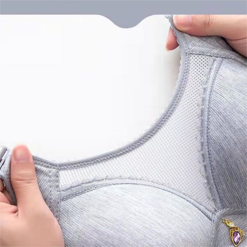 Bras This Year's Trend Is Plus-Size Thin Simple Personality All-In-One No-Wire Push-Up Anti-Sagging Bra With A Pair Of Anti-Slip Boobs