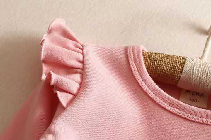 D-baby Baby Girl Clothing Long Sleeve Mikey Mouse Shirt Kids Pure Cotton Clothes