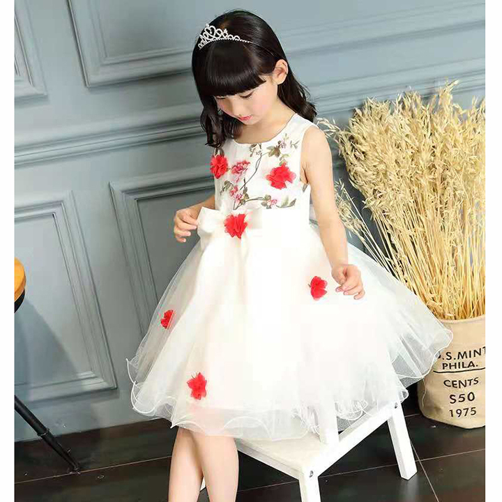 D-baby 1-9y Baby Girls Kids Princess Christmas Party Flower Formal Gown Tutu Dress