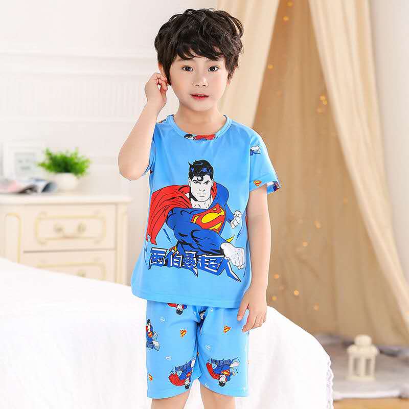 D-baby kids，girls or boys, pajamas, home clothes, lovely comfortable top + shorts suit