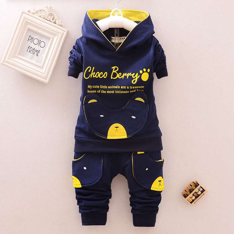 D-baby 0-4y Kids Boys Girls Autumn Sport Suit Children Clothing Set Toddler Casual Kids Clothes