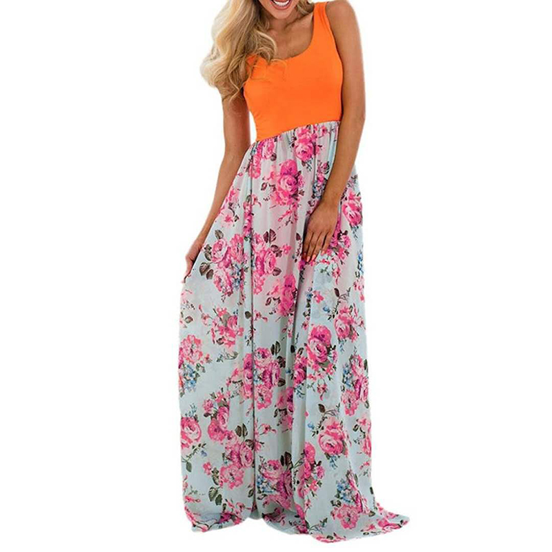 D-baby 1PC Mother or BABY Girl Milk Silk Dress Stiped flower Summer Casual Dresses