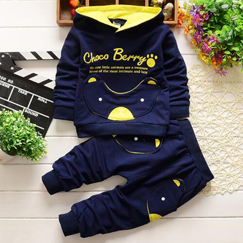 D-baby 0-4y Kids Boys Girls Autumn Sport Suit Children Clothing Set Toddler Casual Kids Clothes
