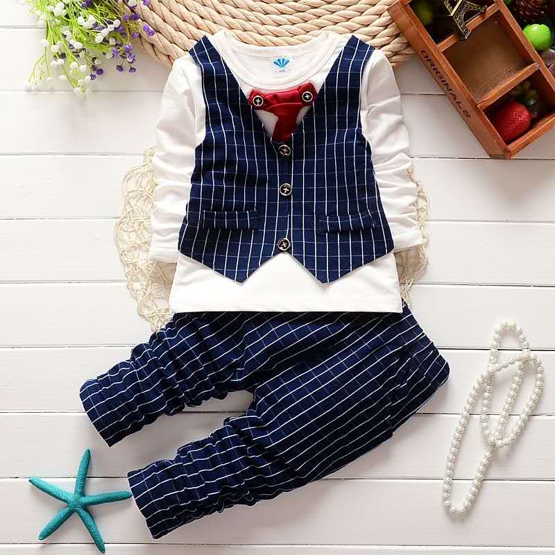 D-baby 0-4y Kids Boys Girls Autumn Sport Suit Children Clothing Set Toddler Casual Kids Clothes