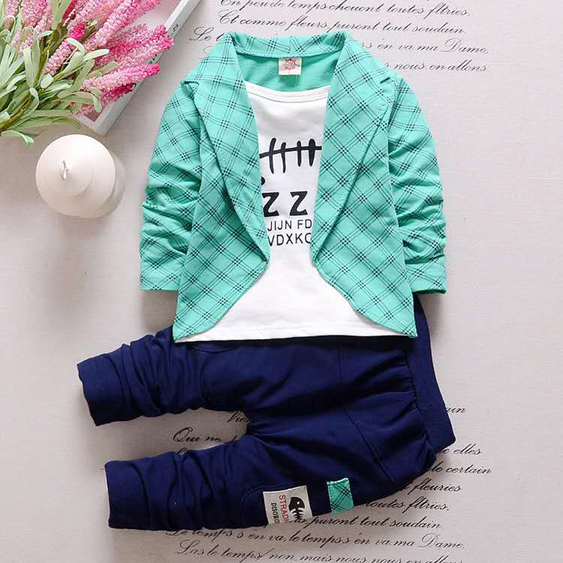 D-baby 0-4y Kids Boys Girls Autumn Sport Suit Children Clothing Set Toddler Casual Kids Clothes