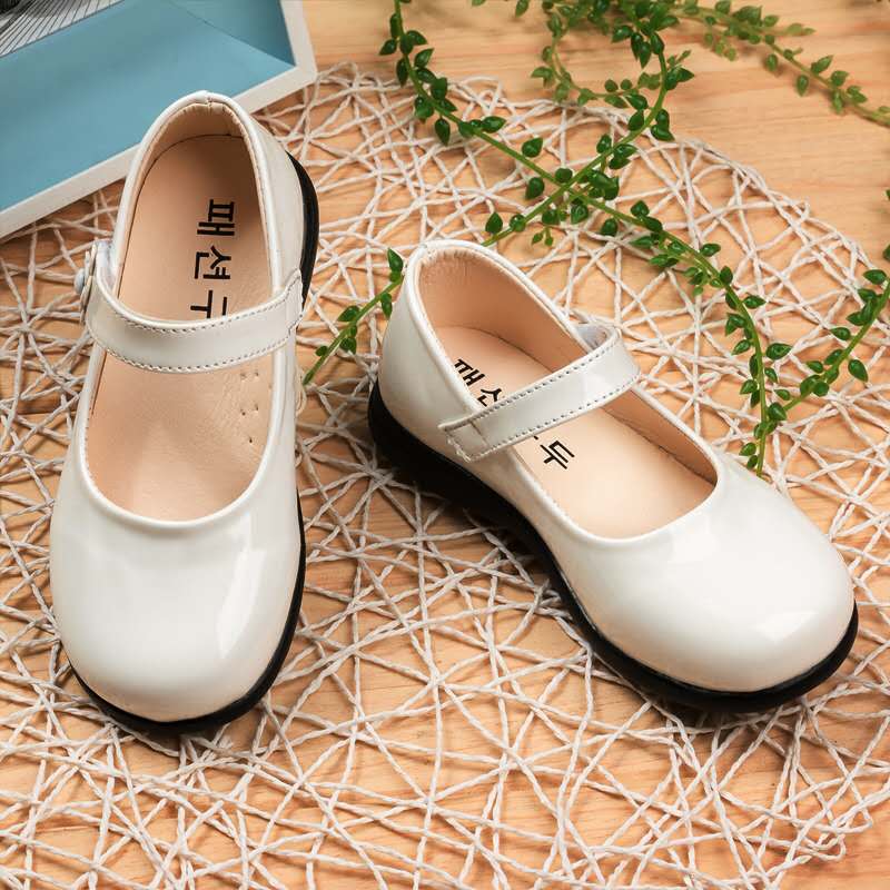 D-baby Hot Girls Leather Shoes Lovely Dress Shoes High Quality Princess Kids Shoes Children Shoes