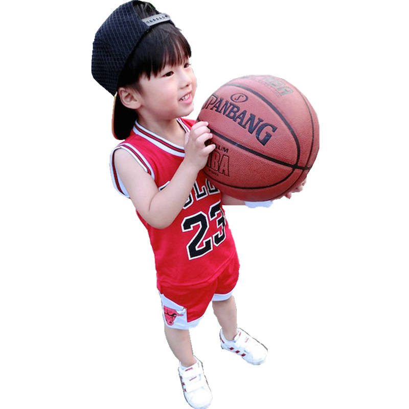 D-baby 2pcs Cool boy 80-180 NBA jersey, #23 #30 breathable Jersey suit, Training Jersey suit