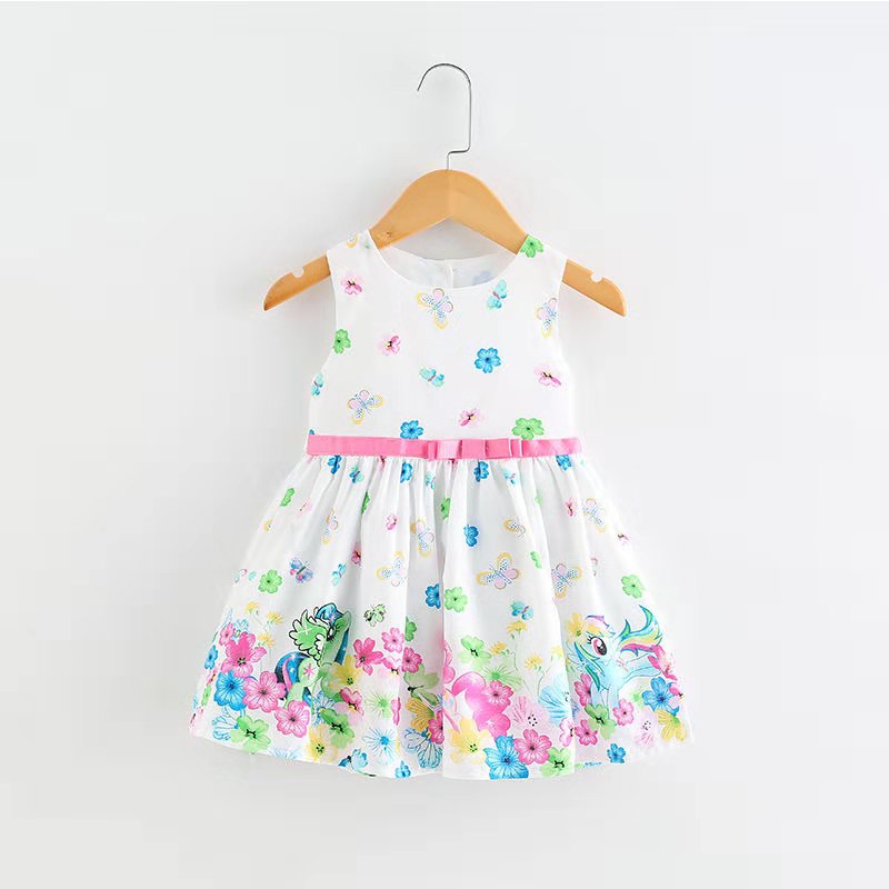 D-baby 0-5.5y Fashion Kids Clothing Girl Dress Summer Vest Princess Dresses