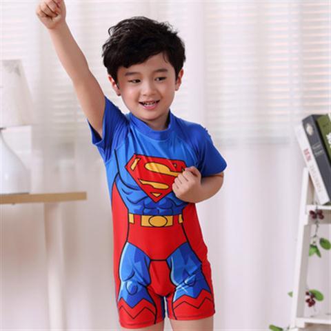 D-baby Boy Swimwear One Piece Minions Swimsuit Captain America Bathing Suit Avengers Boys Swimsuit