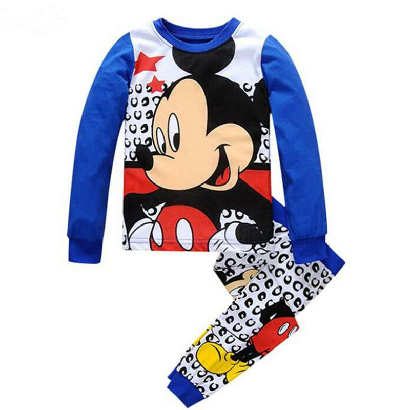 D-baby Boy Spider-man Iron Man Superman Car shirt +Trousers Children&apos;s Outfits Set Clothes Suits