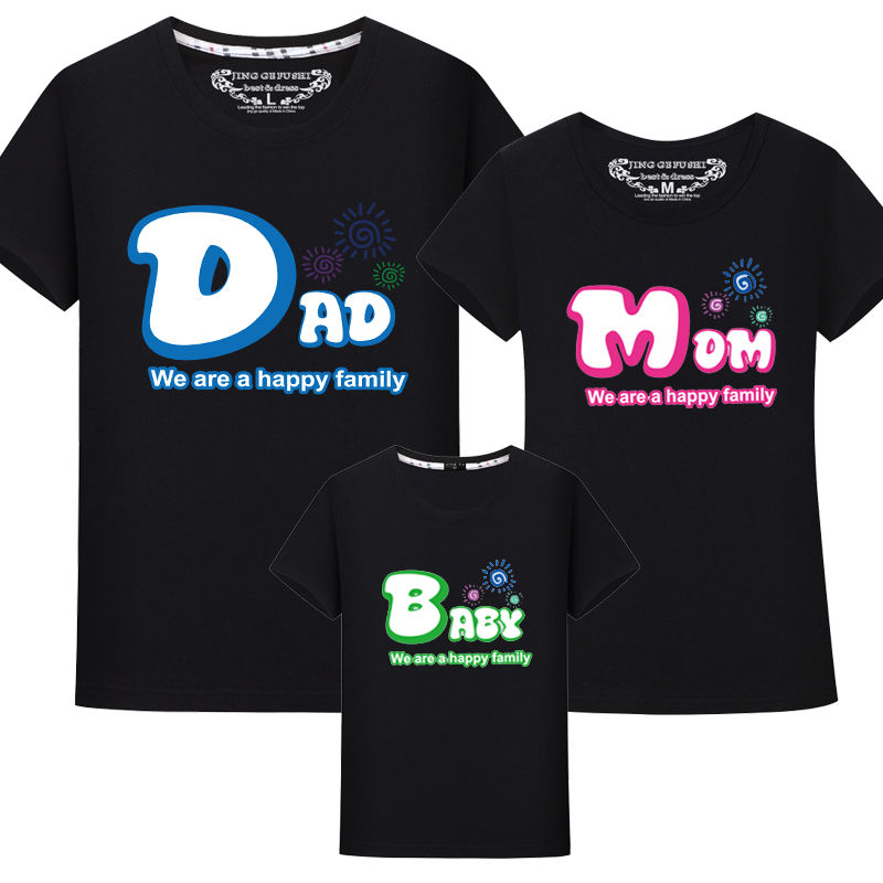 D-baby 2021 Family T-shirt (mom / dad / kid / boy / girl) Mickey Minnie Print, Family Cotton Top