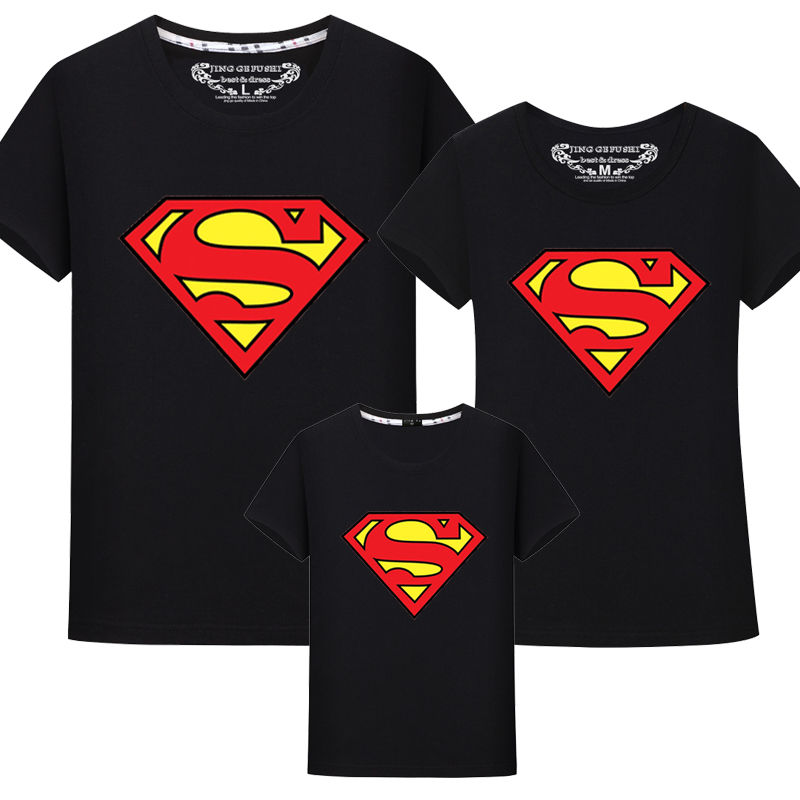 D-baby 2021 Family T-shirt (mom / dad /kid/boy/girl) Superman,Mickey Minnie Print, Family Cotton Top