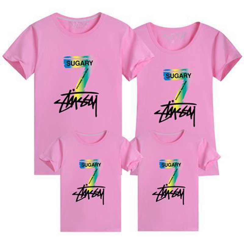 D-baby 2021 Family T-shirt (mom / dad /kid/boy/girl) Letters,Mickey Minnie Print, Family Cotton Top