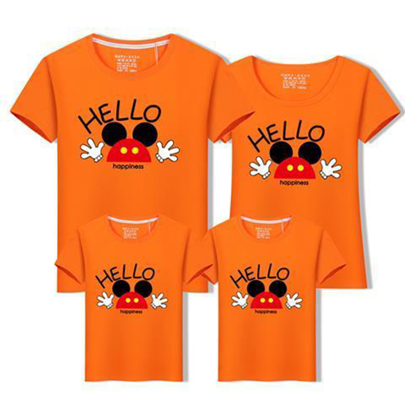 D-baby 2021 Family T-shirt (mom / dad /kid/boy/girl) Letters,Mickey Minnie Print, Family Cotton Top