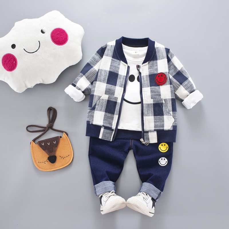 D-baby 0-5y Kids camouflage Hoodied Jacket+T Shirt+Pants 3 Pcs Children Sport Suits Boys Clothes Set