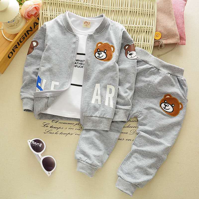 D-baby 0-5y Kids camouflage Hoodied Jacket+T Shirt+Pants 3 Pcs Children Sport Suits Boys Clothes Set