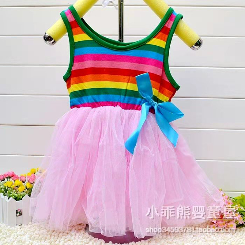 D-baby 0-2Y Girls Dresses Newborn Infant Baby Girl Lace Dress Todller Wedding Dress