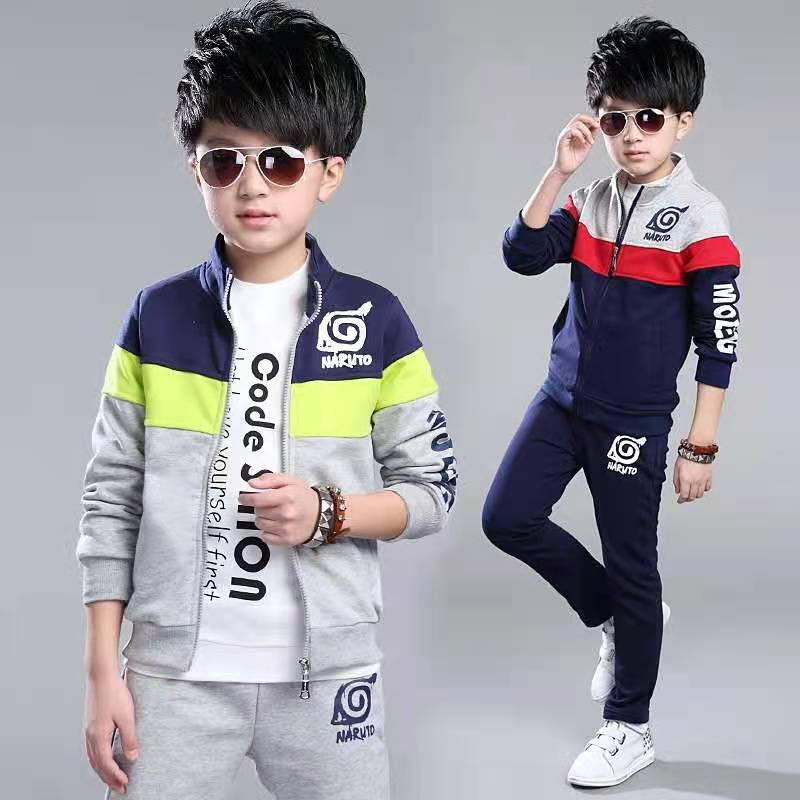 D-baby Autumn 2.5-11Y Gentlemen Boys Leisure Sports Warm Suit, Collar Top + Trousers Fashion Suit
