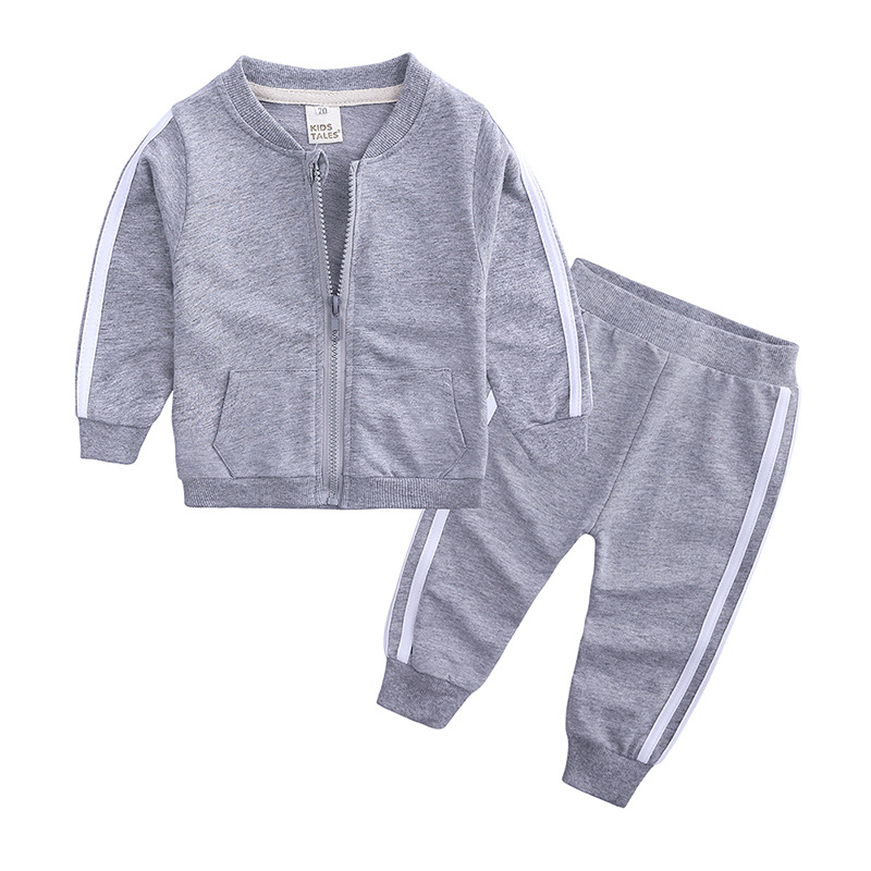 D-baby 1-6 y New Fashion Kids Jacket+Pants 2 Pcs Children Sport Suits Boys Clothes Set
