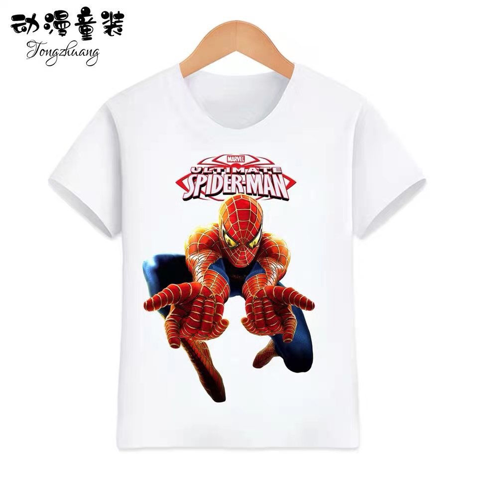 D-baby 2-12y Casual Kids Boys Girls Cotton Printing Basic Style Daily Short Sleeve T-shirt Tops