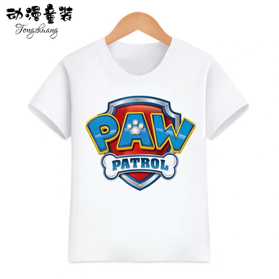 D-baby 2-12y Casual Kids Boys Girls Cotton Printing Basic Style Daily Short Sleeve T-shirt Tops