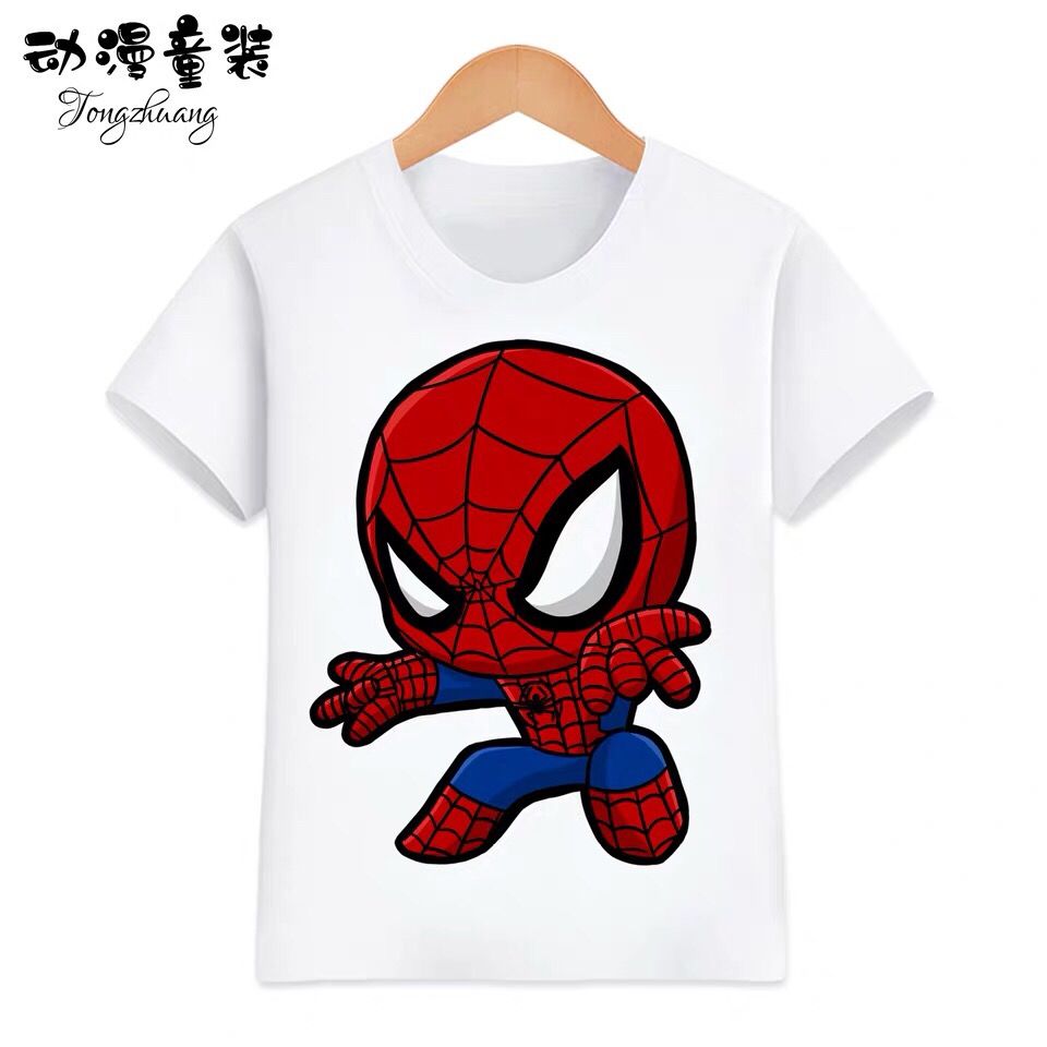 D-baby 2-12y Casual Kids Boys Girls Cotton Printing Basic Style Daily Short Sleeve T-shirt Tops