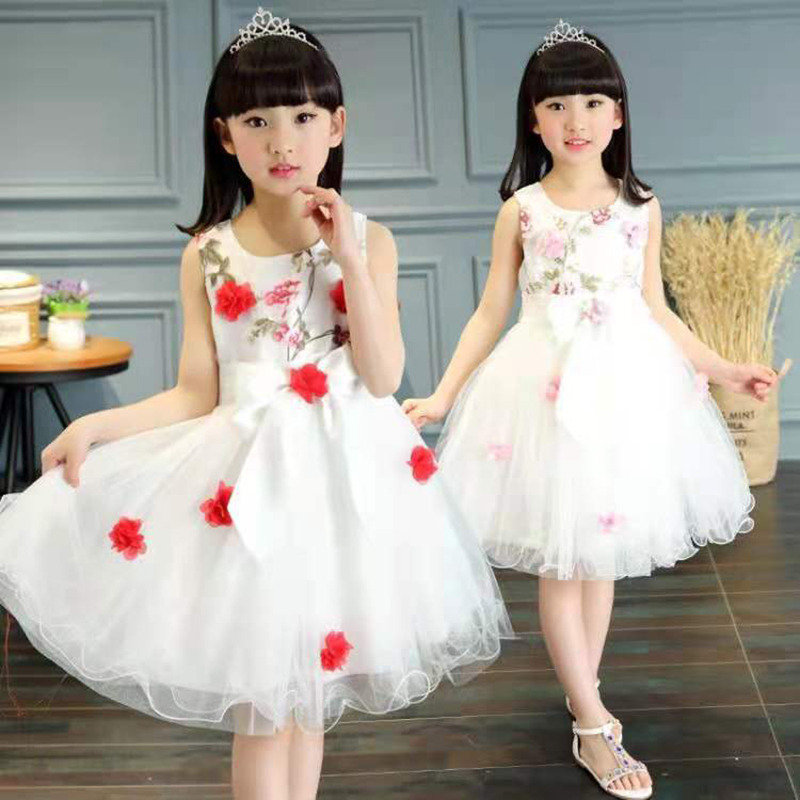 D-baby 1-9y Baby Girls Kids Princess Christmas Party Flower Formal Gown Tutu Dress
