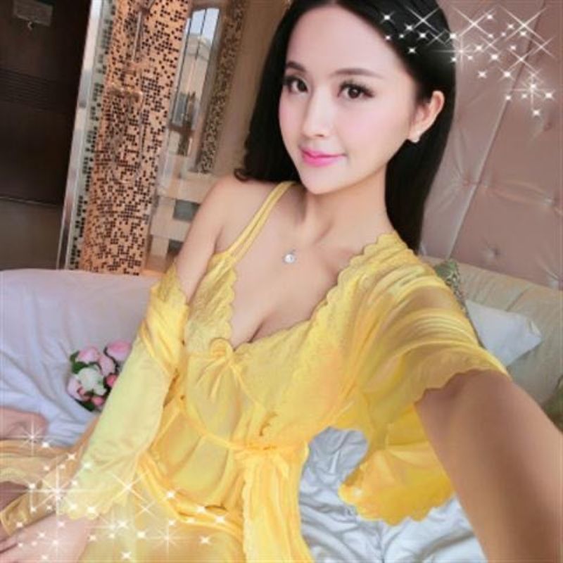 2pcs/Set 35-105Kg Sexy lace Women Nightwear Nightdress Sleepwear Sleeping Night Dress Gowns Ladies