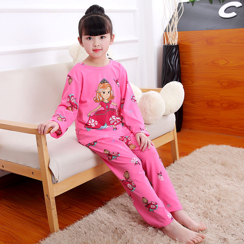 D-baby Girls or Boys,Pajamas,Home clothes,Spider-man/Superman/Minnie/Princess Print Top + Pants suit