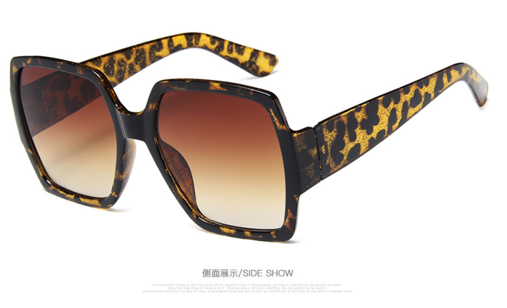 2018 Fashion Sunglasses Big Frame Colorful Vintage Sun Glasses