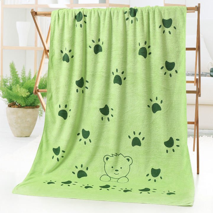 MIBO Popular Style Fiber Bath Towel Cartoon Water Absorption Printing Large Bath Towel